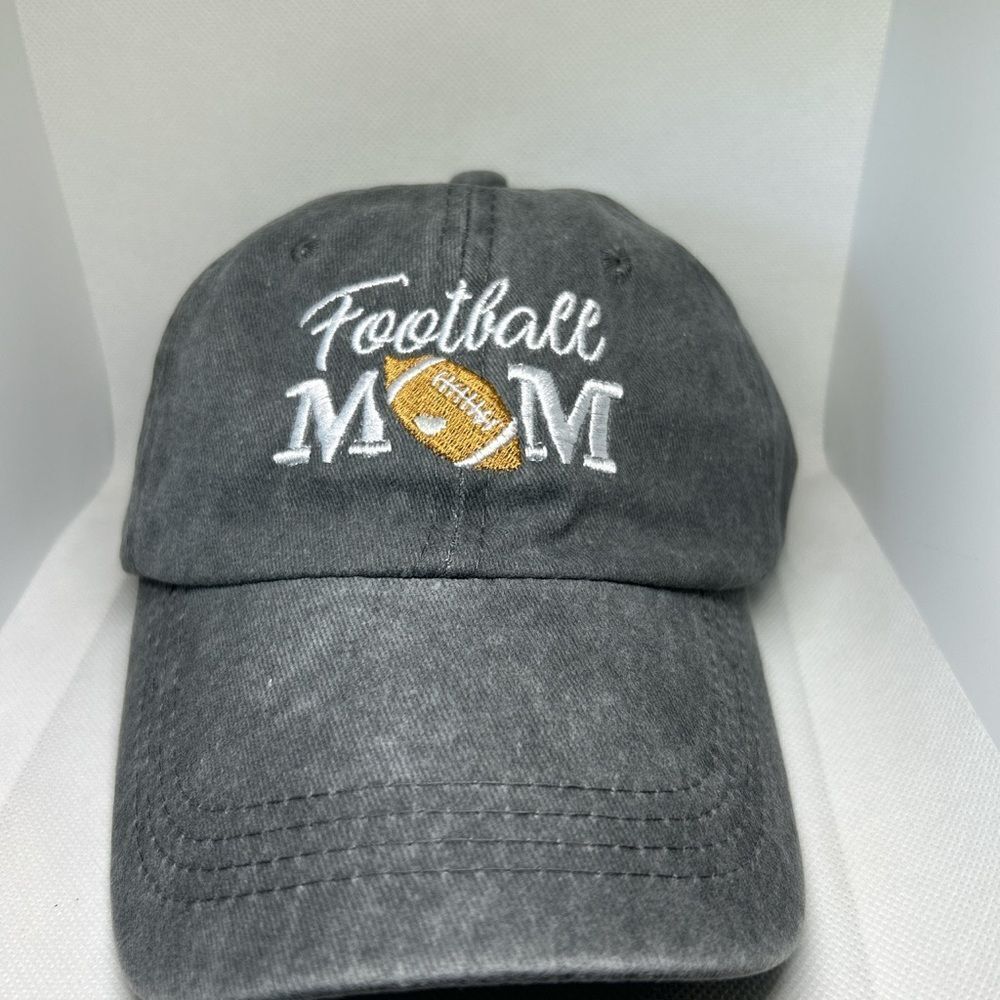Football Mom Embroidered Baseball Cap – Adjustable Hat